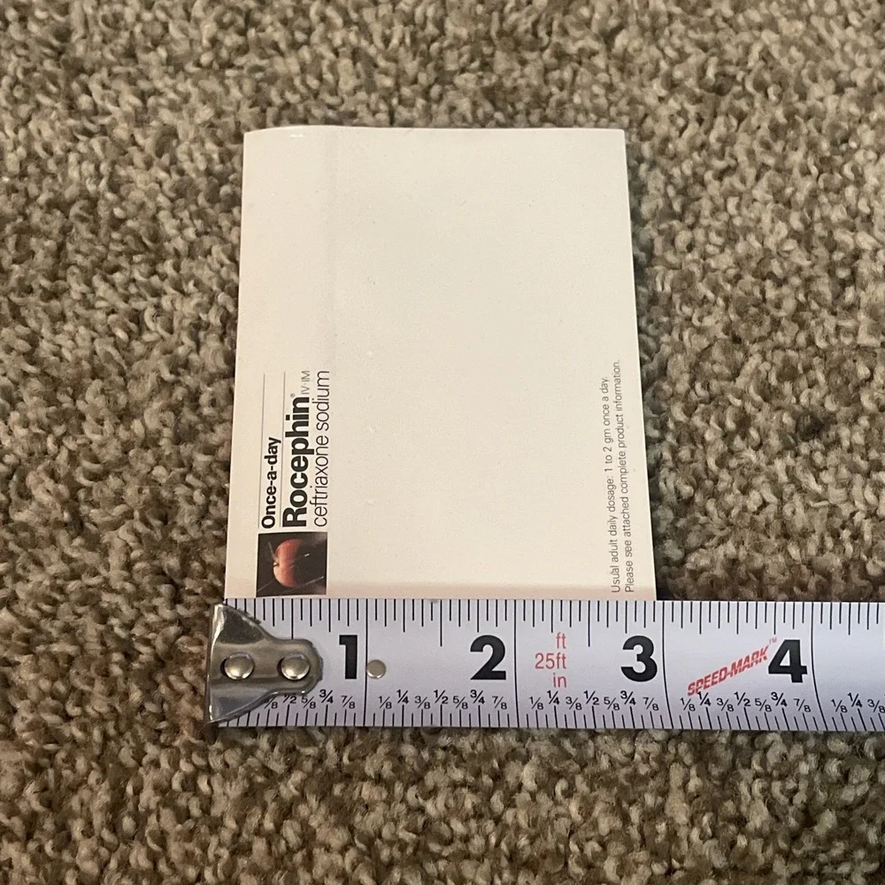Rocephin‎ Drug Rep Pharmaceutical Promo Advertising Sticky Note Pad Ceftriaxone